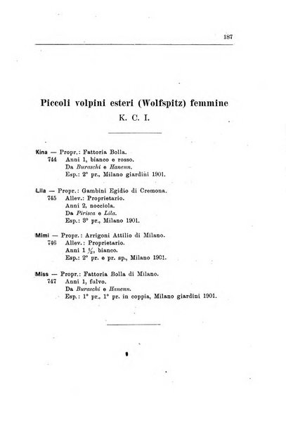 Libro delle origini dei cani iscritti nei libri genealogici italiani