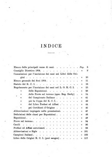 Libro delle origini dei cani iscritti nei libri genealogici italiani