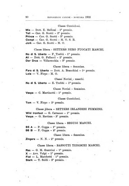 Libro delle origini dei cani iscritti nei libri genealogici italiani