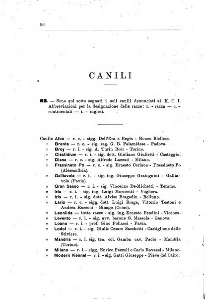 Libro delle origini dei cani iscritti nei libri genealogici italiani