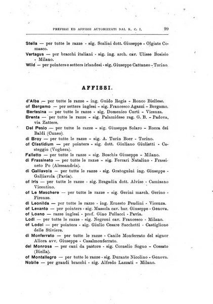 Libro delle origini dei cani iscritti nei libri genealogici italiani