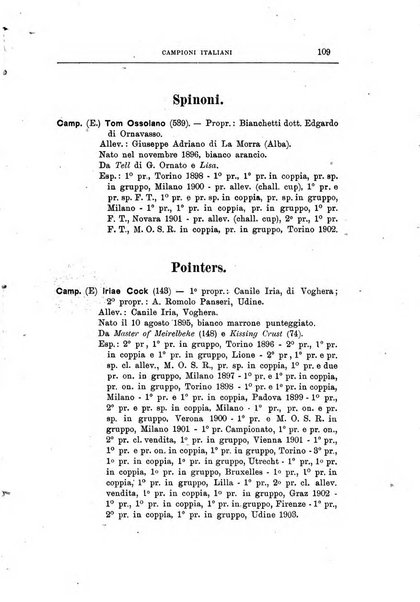 Libro delle origini dei cani iscritti nei libri genealogici italiani