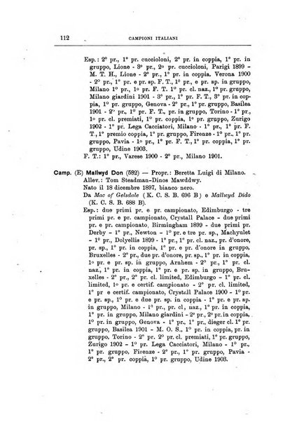 Libro delle origini dei cani iscritti nei libri genealogici italiani