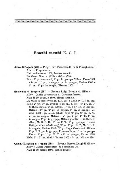 Libro delle origini dei cani iscritti nei libri genealogici italiani