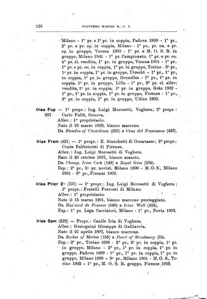 Libro delle origini dei cani iscritti nei libri genealogici italiani