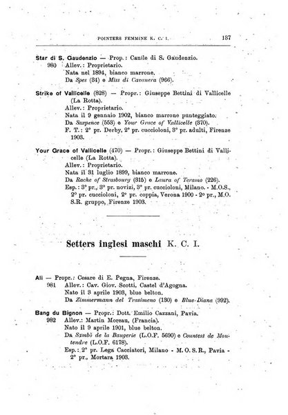 Libro delle origini dei cani iscritti nei libri genealogici italiani