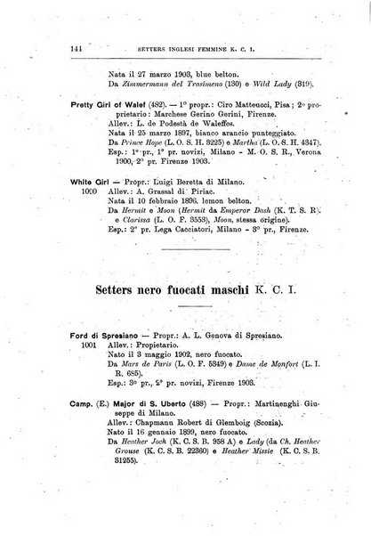 Libro delle origini dei cani iscritti nei libri genealogici italiani