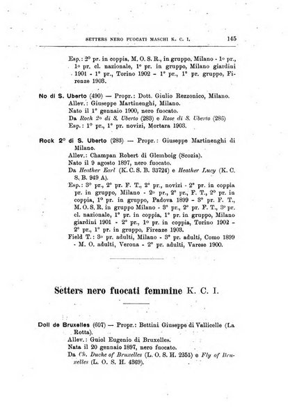 Libro delle origini dei cani iscritti nei libri genealogici italiani