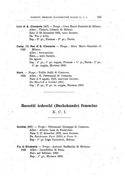 Libro delle origini dei cani iscritti nei libri genealogici italiani