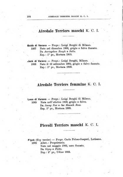 Libro delle origini dei cani iscritti nei libri genealogici italiani