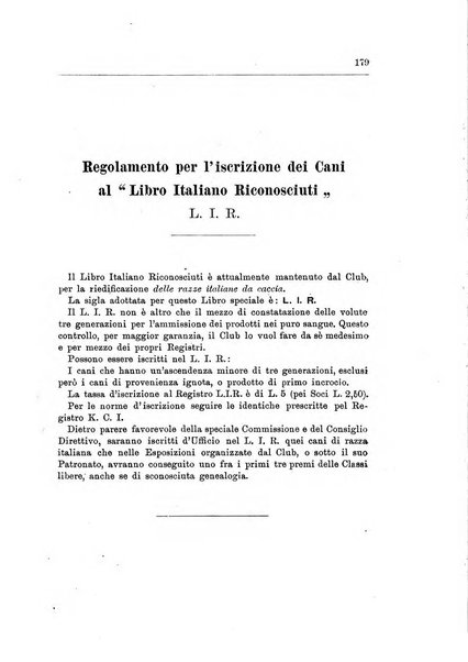 Libro delle origini dei cani iscritti nei libri genealogici italiani