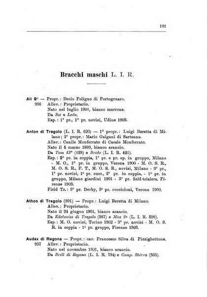 Libro delle origini dei cani iscritti nei libri genealogici italiani