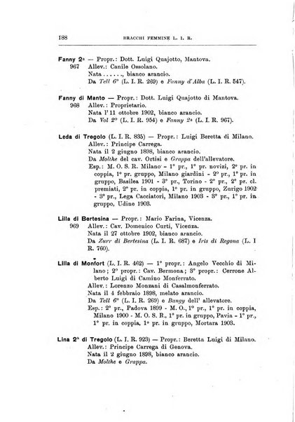 Libro delle origini dei cani iscritti nei libri genealogici italiani