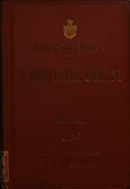 Libro delle origini dei cani iscritti nei libri genealogici italiani