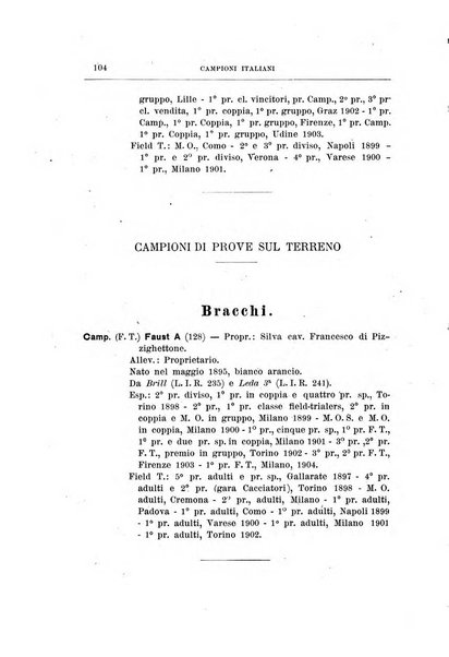 Libro delle origini dei cani iscritti nei libri genealogici italiani