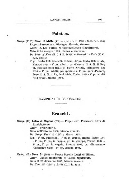 Libro delle origini dei cani iscritti nei libri genealogici italiani