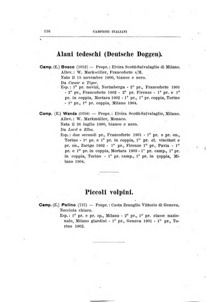 Libro delle origini dei cani iscritti nei libri genealogici italiani