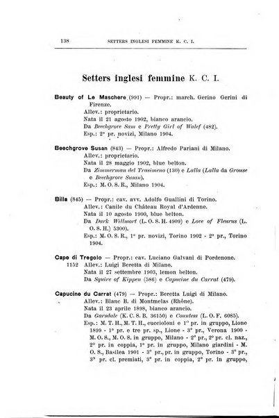 Libro delle origini dei cani iscritti nei libri genealogici italiani