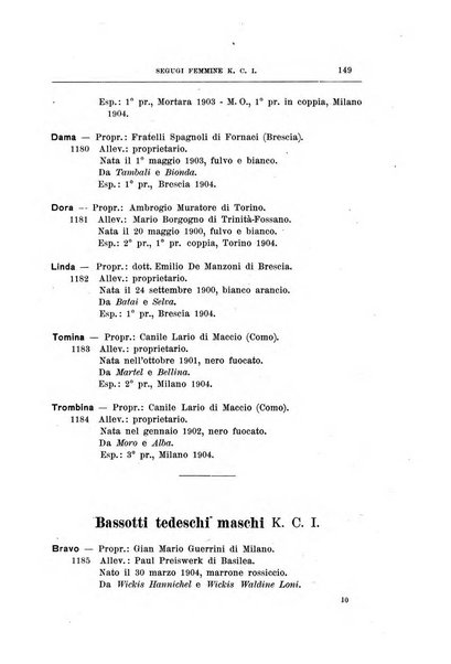 Libro delle origini dei cani iscritti nei libri genealogici italiani