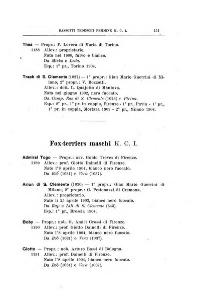 Libro delle origini dei cani iscritti nei libri genealogici italiani