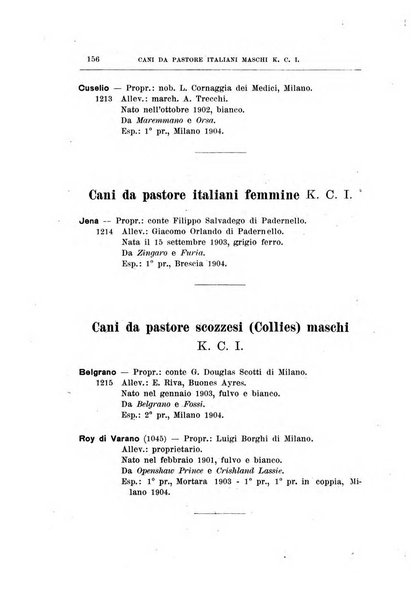 Libro delle origini dei cani iscritti nei libri genealogici italiani