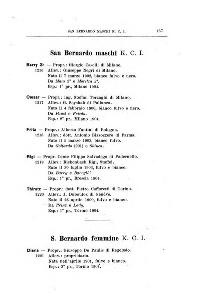 Libro delle origini dei cani iscritti nei libri genealogici italiani