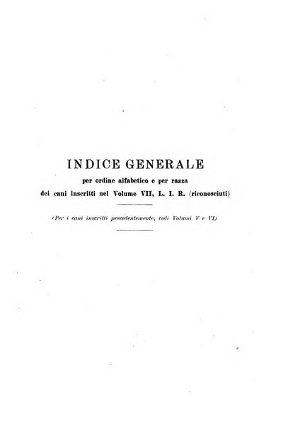 Libro delle origini dei cani iscritti nei libri genealogici italiani