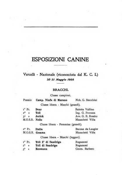 Libro delle origini dei cani iscritti nei libri genealogici italiani