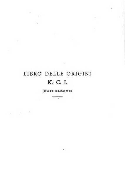 Libro delle origini dei cani iscritti nei libri genealogici italiani