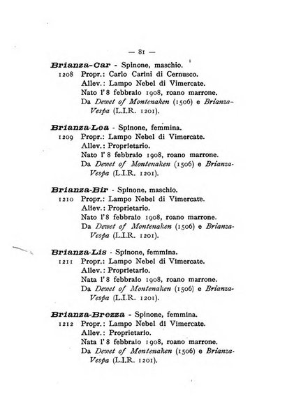 Libro delle origini dei cani iscritti nei libri genealogici italiani