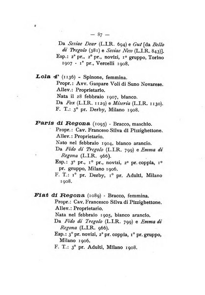 Libro delle origini dei cani iscritti nei libri genealogici italiani