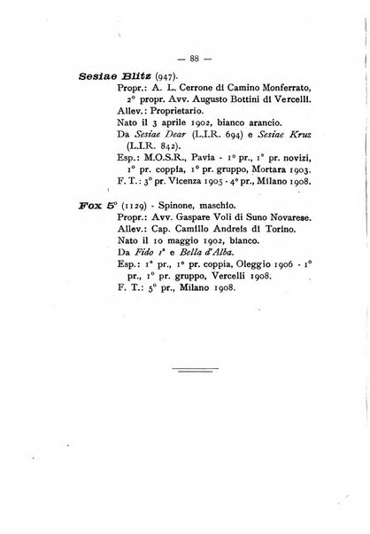 Libro delle origini dei cani iscritti nei libri genealogici italiani