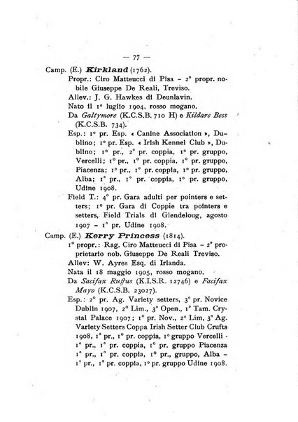 Libro delle origini dei cani iscritti nei libri genealogici italiani