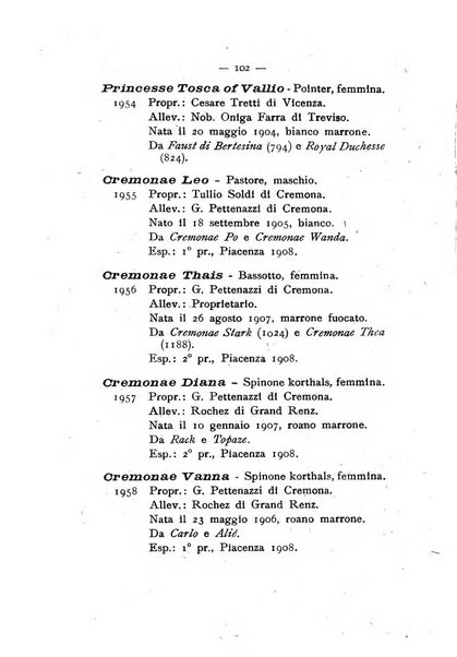 Libro delle origini dei cani iscritti nei libri genealogici italiani