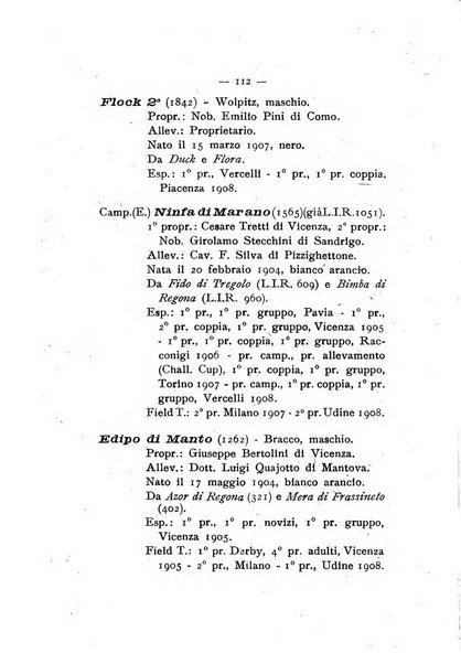 Libro delle origini dei cani iscritti nei libri genealogici italiani