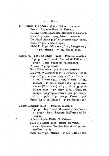 Libro delle origini dei cani iscritti nei libri genealogici italiani