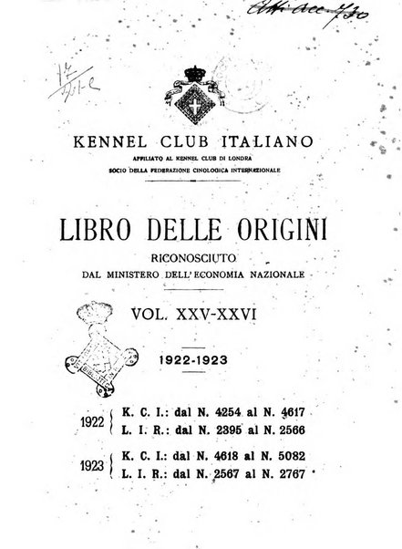 Libro delle origini dei cani iscritti nei libri genealogici italiani