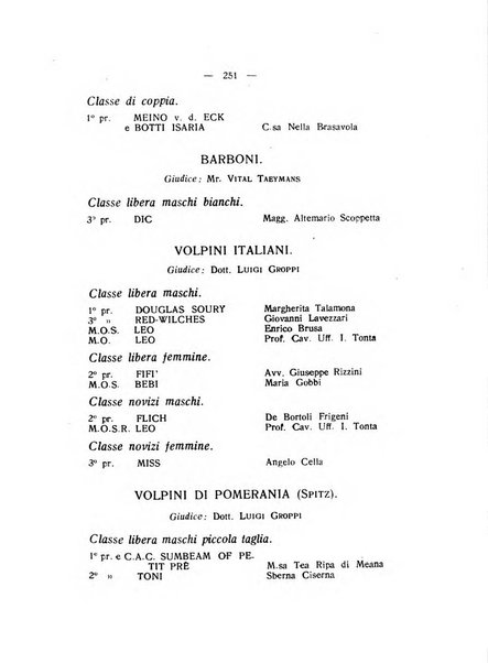 Libro delle origini dei cani iscritti nei libri genealogici italiani