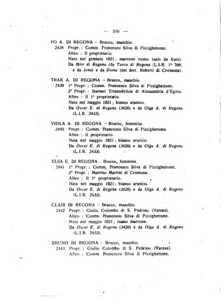 Libro delle origini dei cani iscritti nei libri genealogici italiani