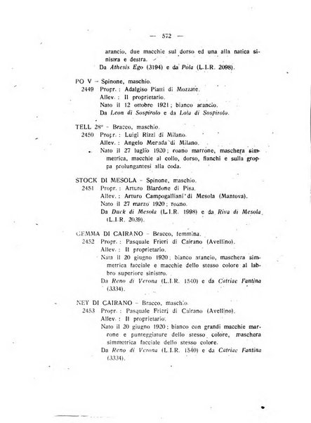 Libro delle origini dei cani iscritti nei libri genealogici italiani