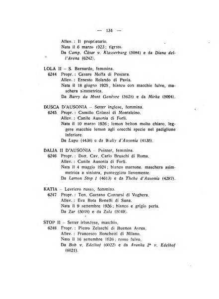 Libro delle origini dei cani iscritti nei libri genealogici italiani