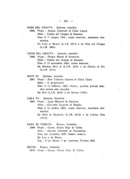 Libro delle origini dei cani iscritti nei libri genealogici italiani