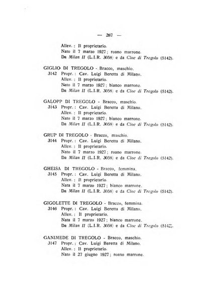 Libro delle origini dei cani iscritti nei libri genealogici italiani