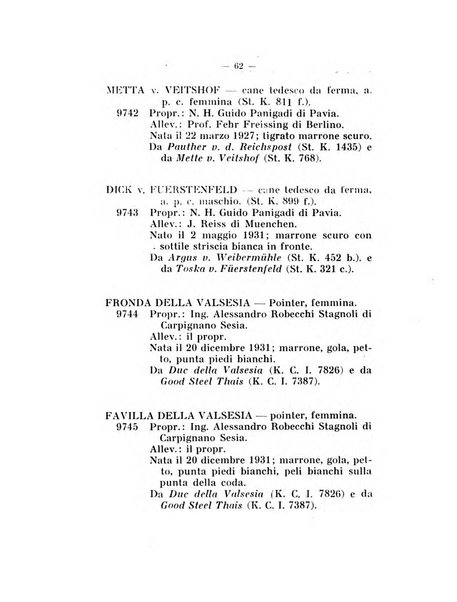 Libro delle origini dei cani iscritti nei libri genealogici italiani