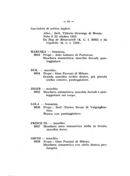 Libro delle origini dei cani iscritti nei libri genealogici italiani