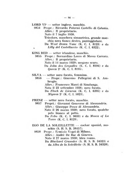 Libro delle origini dei cani iscritti nei libri genealogici italiani