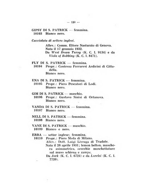 Libro delle origini dei cani iscritti nei libri genealogici italiani