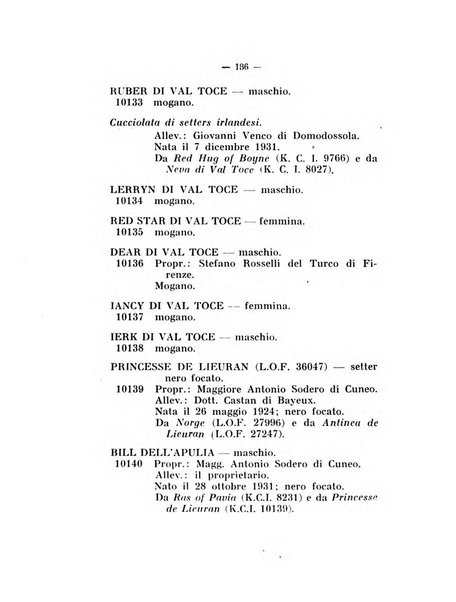 Libro delle origini dei cani iscritti nei libri genealogici italiani