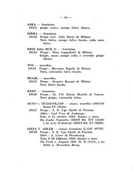 Libro delle origini dei cani iscritti nei libri genealogici italiani