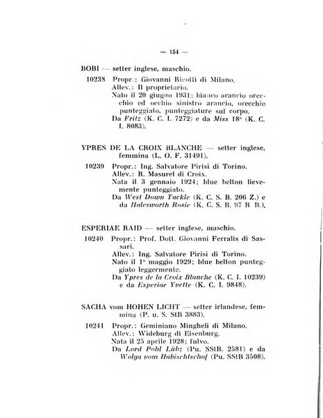 Libro delle origini dei cani iscritti nei libri genealogici italiani